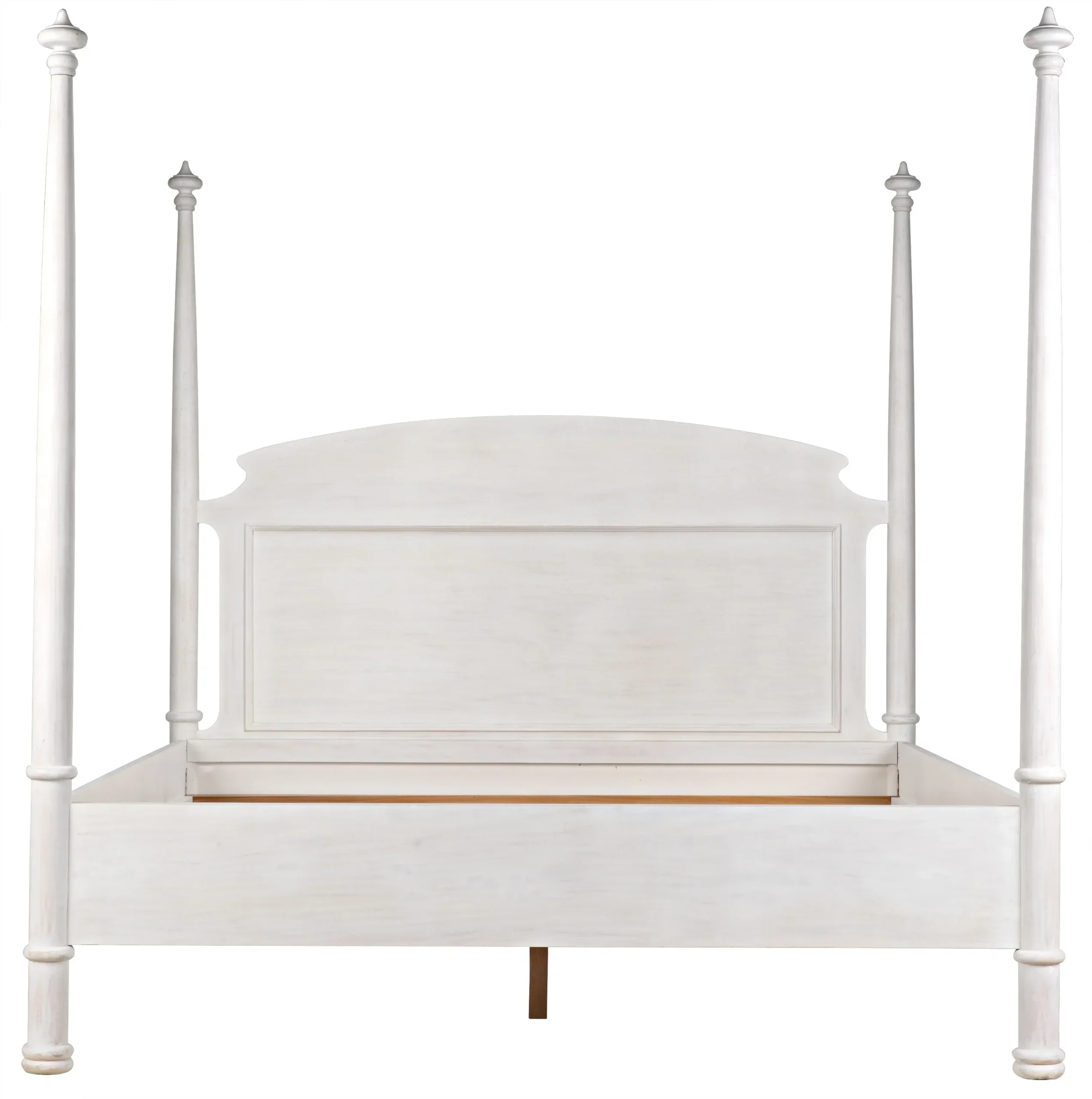 NOIR Furniture - Douglas Bed, Eastern King, White Washed - GBED116EKWH-NEW - Image 3