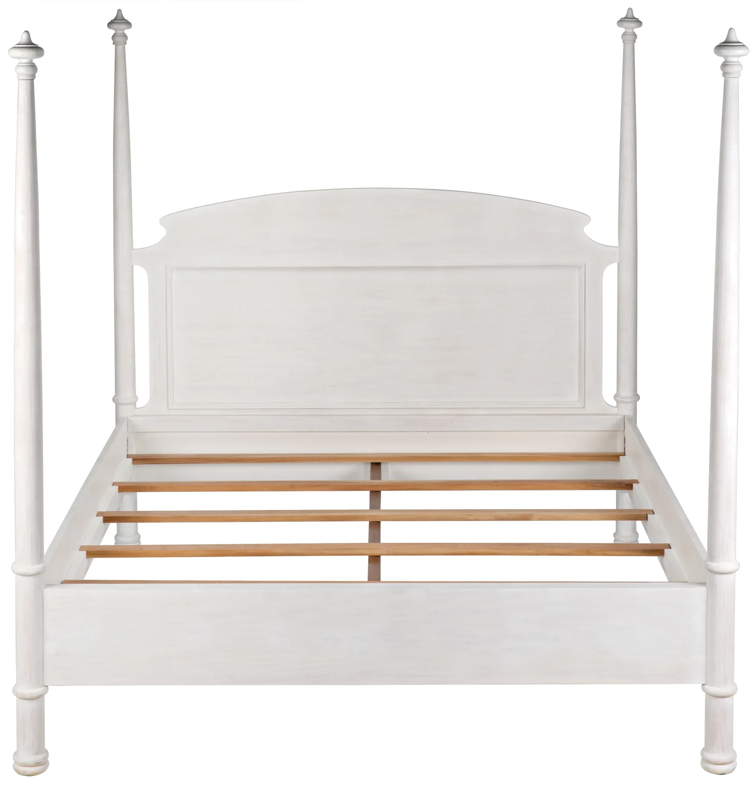 NOIR Furniture - Douglas Bed, Eastern King, White Washed - GBED116EKWH-NEW - Image 4