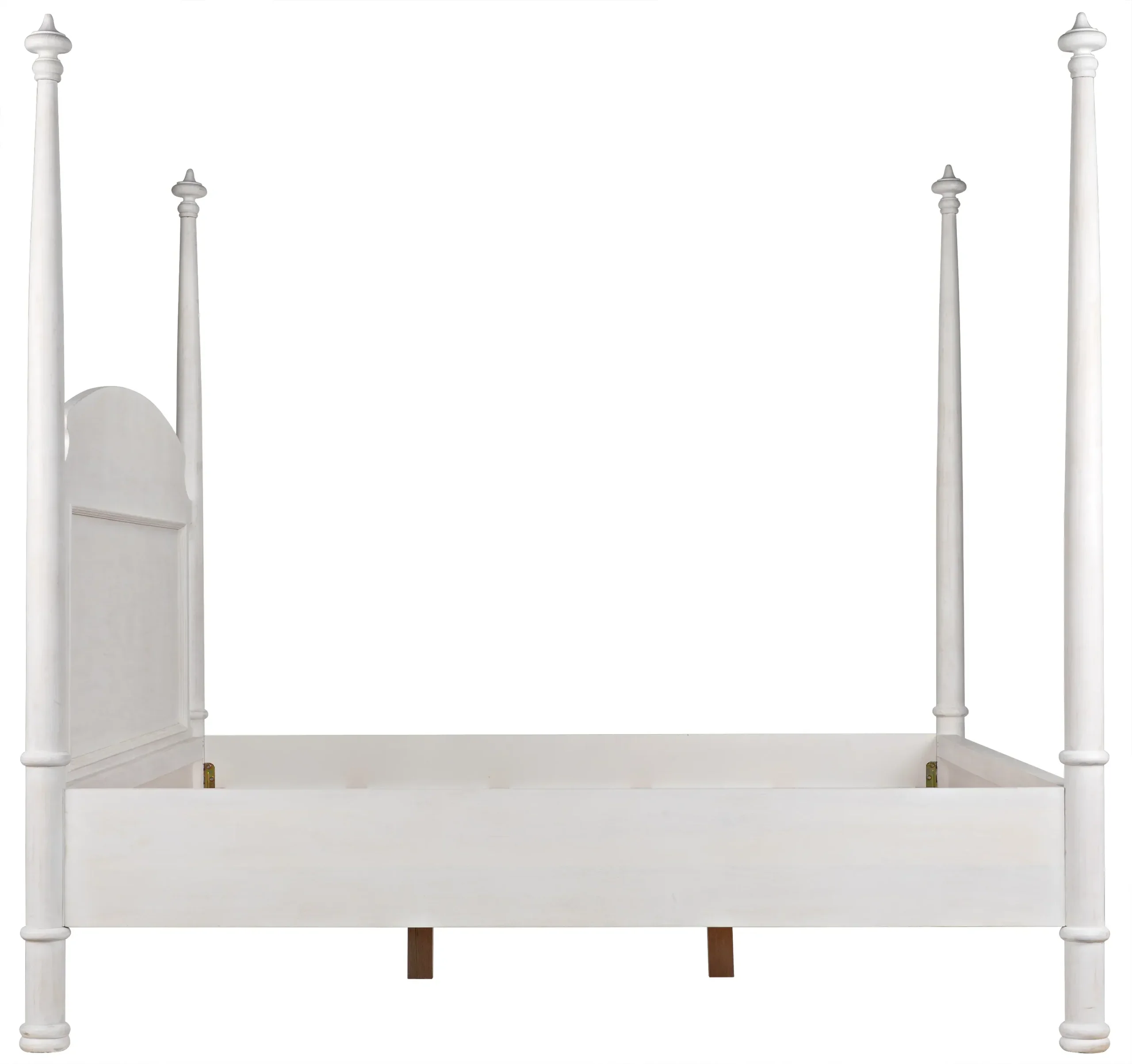 NOIR Furniture - Douglas Bed, Eastern King, White Washed - GBED116EKWH-NEW - Image 6